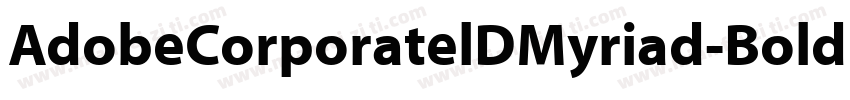 AdobeCorporatelDMyriad-Bold Italic字体转换